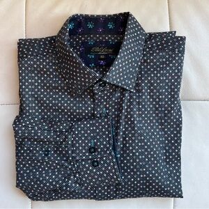 Polifroni Milano Black Patterned Shirt